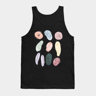 Dainty Floral Drawing Summer Youth Tank Top